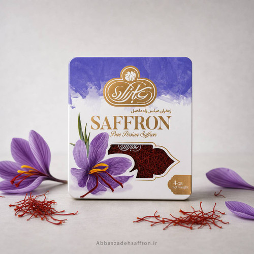 زعفران ۴ گرمی پاکتی اصل عباس زاده
