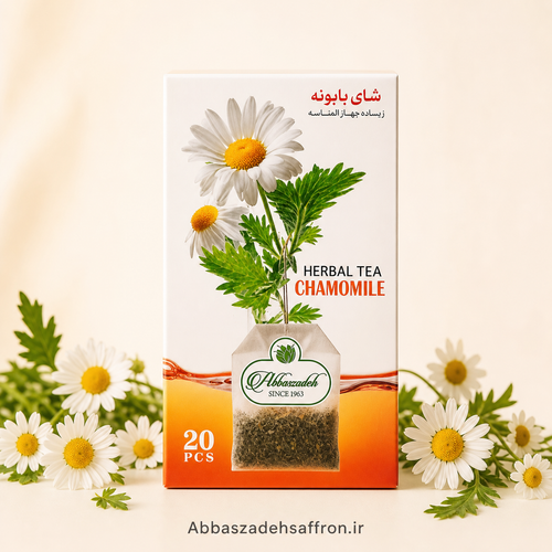دمنوش کیسهای بابونه عباسزاده اصل، بسته ۲۰ عددی